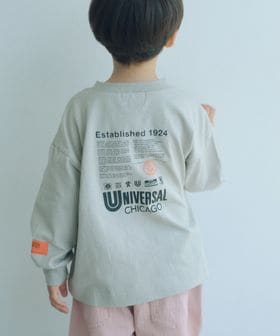 UNIVERSAL OVERALL/【別注】＜UNIVERSAL OVERALL＞グラフィック ロングスリーブ Tシャツ / キッズ 110cm―130cm/Tシャツ / カットソー