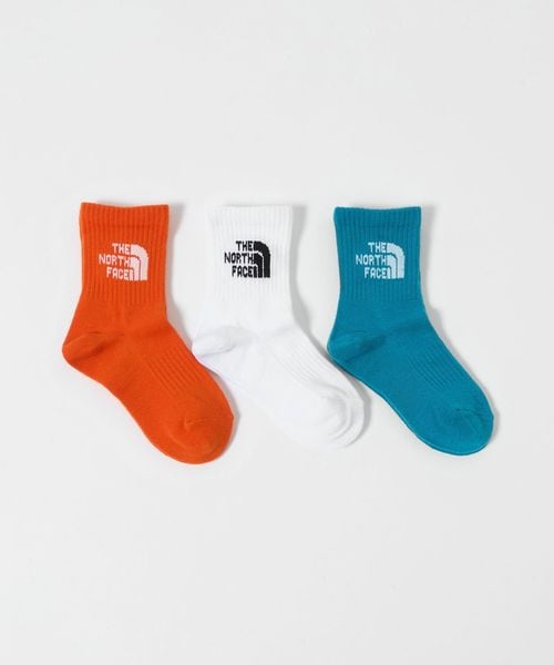 THE NORTH FACE/＜THE NORTH FACE＞ロゴ 3P クルーソックス / キッズ 19cm―21cm/ソックス / 靴下
