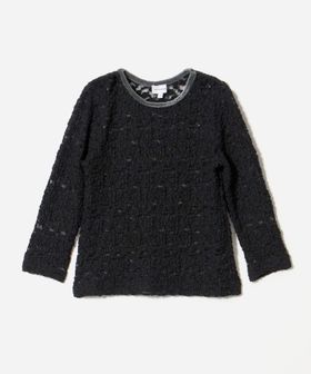 green label relaxing/フラワー ジャガード シアー トップス / キッズ 110cm―130cm/Tシャツ / カットソー
