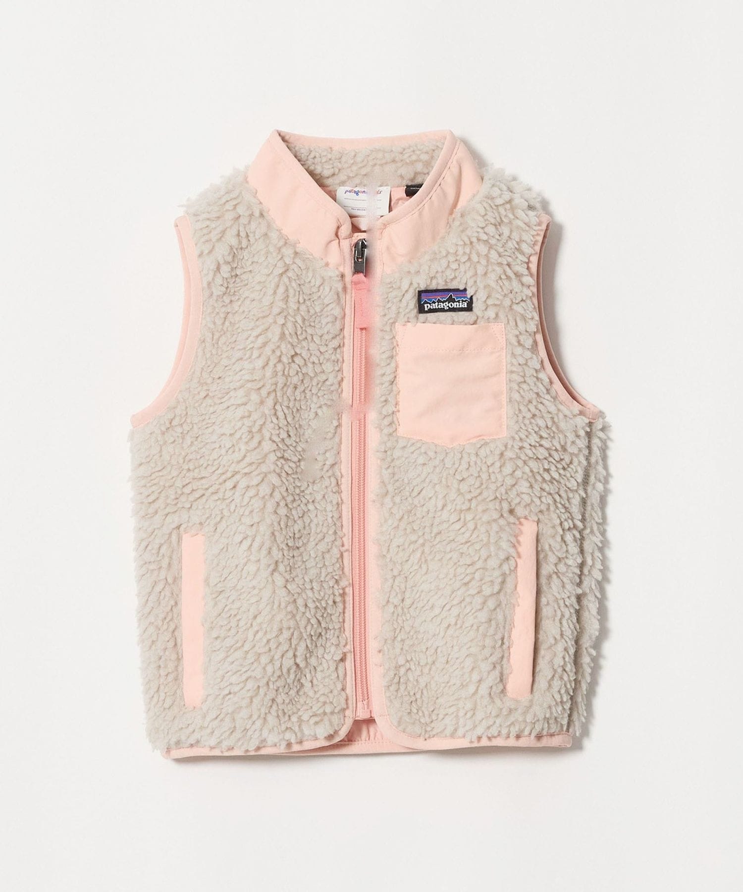 【新品タグ付き】Patagonia ベスト ピンク 90〜100 レトロX patagonia＞ベビー レトロX ベスト / キッズ