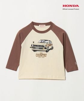URBAMENT/【別注】＜URBAMENT＞Honda ラグラン Tシャツ / キッズ 100cm―130cm/Tシャツ / カットソー