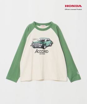 URBAMENT/【別注】＜URBAMENT＞Honda ラグラン Tシャツ / キッズ 140cm―150cm/Tシャツ / カットソー