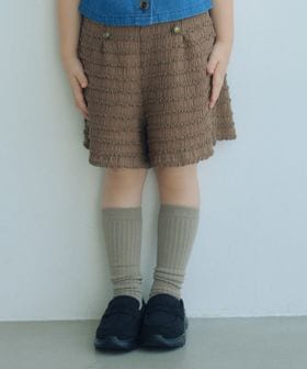 green label relaxing/カットジャガード キュロット パンツ / キッズ 120cm―160cm/ショート / ハーフパンツ