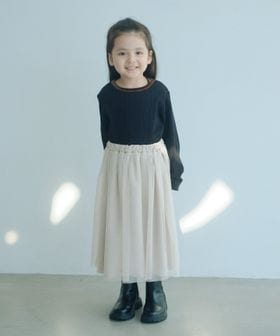 green label relaxing/チュールドッキング ワンピース / キッズ 100cm―160cm/ワンピース