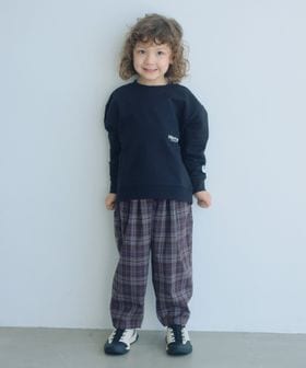 green label relaxing/バレルレッグ チェック ロングパンツ / キッズ 100cm―160cm/イージーパンツ