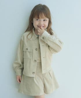 green label relaxing/スエードライク シャツ ジャケット / キッズ 100cm―160cm/シャツ / ブラウス