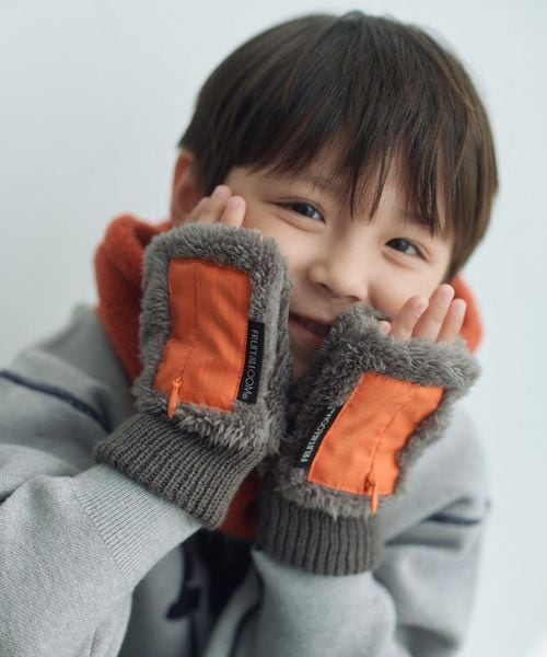 FRUIT OF THE LOOM/【別注】＜FRUIT OF THE LOOM＞ボア グローブ / キッズ/グローブ / 手袋
