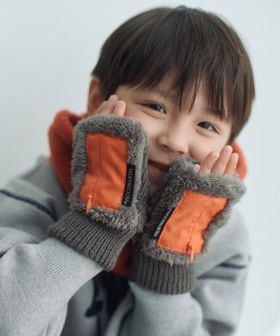 FRUIT OF THE LOOM/【別注】＜FRUIT OF THE LOOM＞ボア グローブ / キッズ/グローブ / 手袋