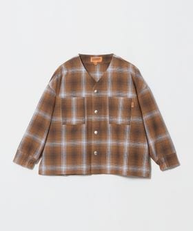 UNIVERSAL OVERALL/【別注】＜UNIVERSAL OVERALL＞Vネック チェック カーディガン / キッズ 100cm―130cm/カーディガン / ボレロ