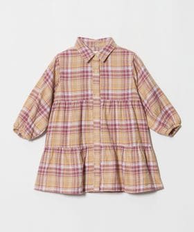 green label relaxing/チェック ティアードワンピース / キッズ 100cm―160cm/ワンピース
