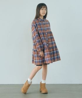 green label relaxing/チェック ティアードワンピース / キッズ 100cm―160cm/ワンピース