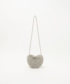 green label relaxing/フェイクファー ハート バッグ / キッズ/ショルダーバッグ