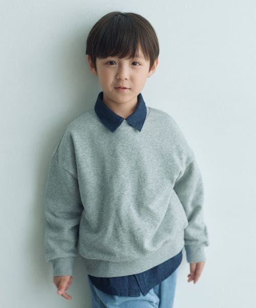 green label relaxing/【WEB限定】ウラケ クルーネック プルオーバー / キッズ 100cm―160cm/スウェット / パーカー