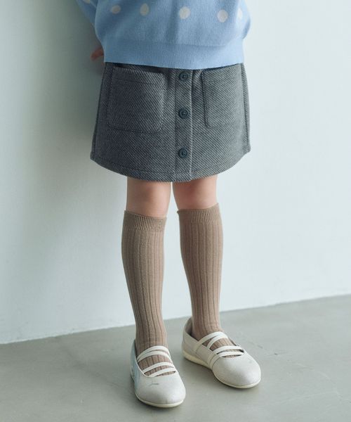 green label relaxing/フロント ボタン ポケット スカート / キッズ 100cm―160cm/ミニ / ショート