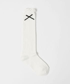 green label relaxing/リボン ハイソックス / 靴下 / キッズ 20cm―22cm/ソックス / 靴下