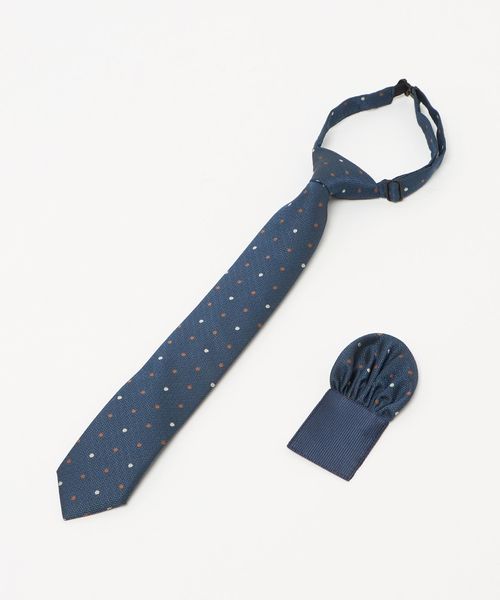 green label relaxing/ネクタイ チーフ セット（ドット） / キッズ 手洗い可能/ネクタイ / ボウタイ
