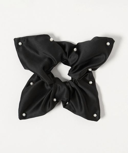 green label relaxing/スクエア シュシュ  / キッズ  /ヘアアクセサリー