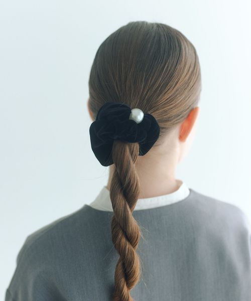 green label relaxing/ビッグモチーフ付き シュシュ  / キッズ/ヘアアクセサリー