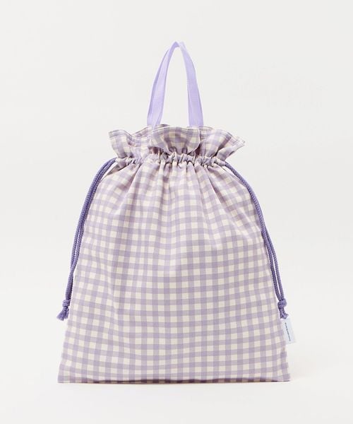 green label relaxing/巾着バッグ（大）（ギンガム） / キッズ/その他バッグ
