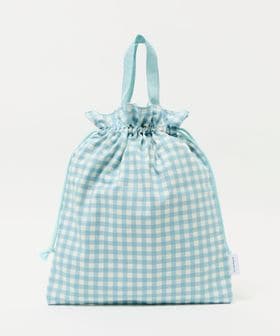green label relaxing/巾着バッグ（大）（ギンガム） / キッズ/その他バッグ