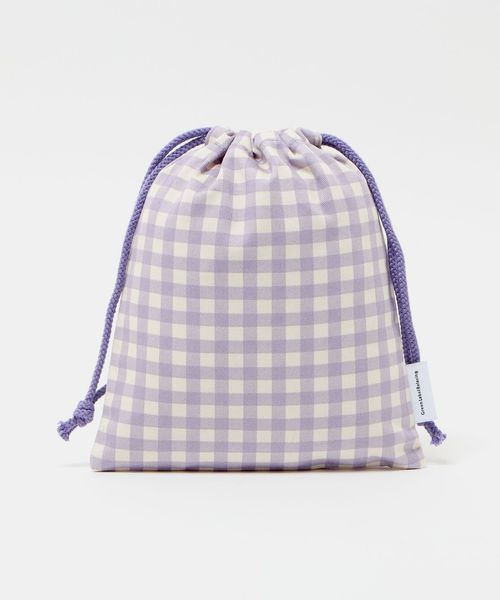 green label relaxing/巾着バッグ（小）（ギンガム） / キッズ/その他バッグ