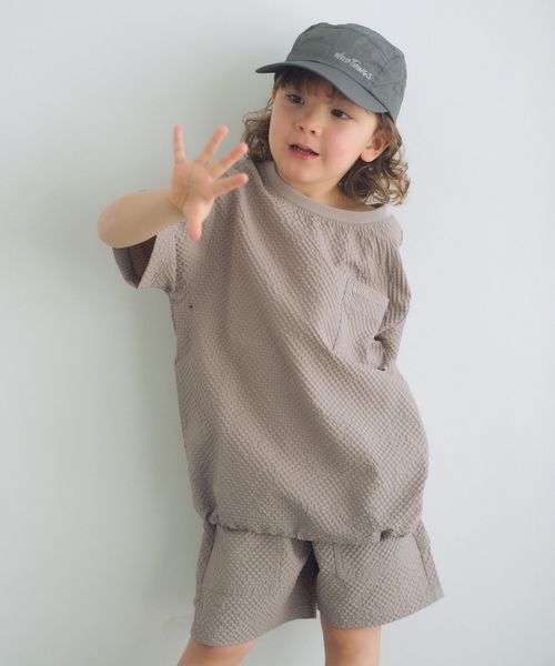 WILD THINGS/【別注】＜WILD THINGS＞ ポケット プルオーバー Tシャツ / キッズ 110cm―130cm/シャツ / ブラウス