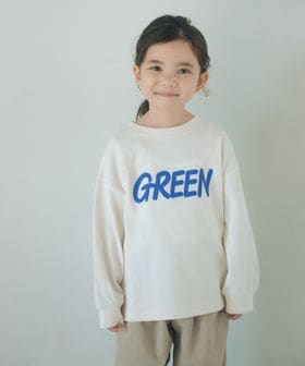 green label relaxing/GREENロゴ ロングTシャツ / キッズ  100cm―160cm/Tシャツ / カットソー