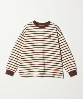 UNIVERSAL OVERALL/【別注】＜UNIVERSAL OVERALL＞ボーダー ロングスリーブ / キッズ  140cm―160cm/Tシャツ / カットソー