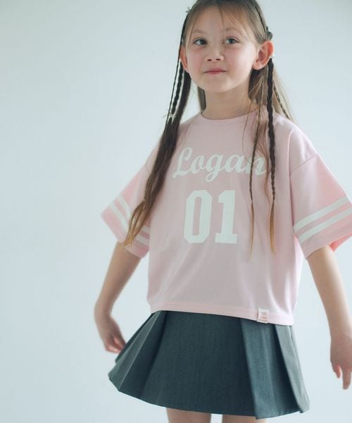 LOGAN knitting mills/【別注】＜LOGAN knitting mills＞ナンバリング Tシャツ / キッズ  120cm―160cm/Tシャツ / カットソー