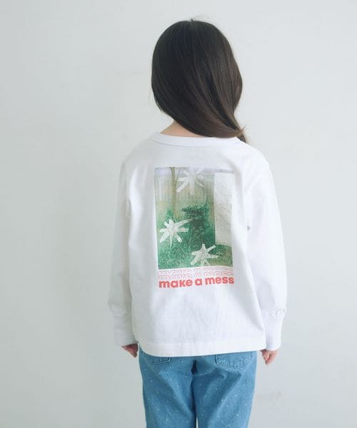 green label relaxing/＜Pentel＞ロングスリーブTシャツ（ホワイト） / キッズ 100cm―130cm/Tシャツ / カットソー