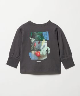 green label relaxing/＜Pentel＞ロングスリーブTシャツ（ダークグレー） / キッズ 100cm―130cm/Tシャツ / カットソー