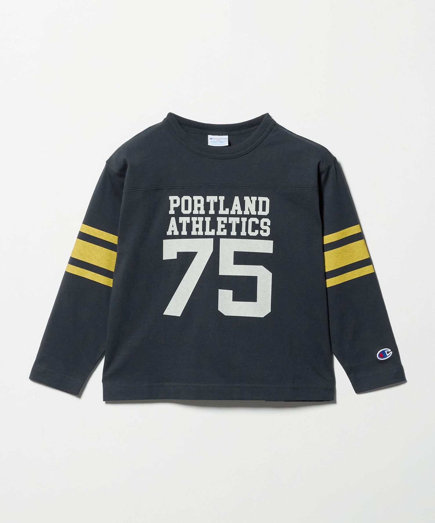 Champion＞ロングスリーブフットボール Tシャツ 110cm―130cm