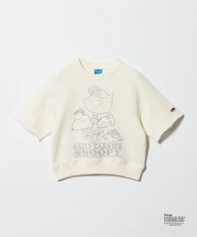 green label relaxing/＜FRUIT OF THE LOOM×PEANUTS＞スウェット 5分袖 / キッズ  110cm―130cm/Tシャツ / カットソー