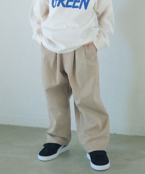 green label relaxing/ツータック パンツ / キッズ  100cm―160cm/チノパンツ