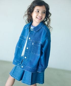 green label relaxing/デニム ブルゾン / キッズ  ストレッチ 100cm―160cm/デニムジャケット