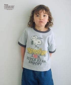 green label relaxing/【別注】＜FRUIT OF THE LOOM × PEANUTS＞リンガーTシャツ / キッズ  110cm―130cm/Tシャツ / カットソー