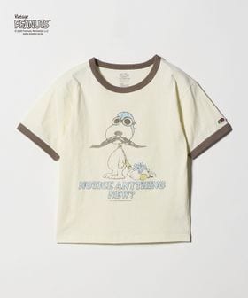 green label relaxing/【別注】＜FRUIT OF THE LOOM × PEANUTS＞リンガーTシャツ / キッズ  140cm―150cm/Tシャツ / カットソー