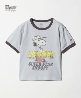 green label relaxing/【別注】＜FRUIT OF THE LOOM × PEANUTS＞リンガーTシャツ / キッズ  140cm―150cm/Tシャツ / カットソー