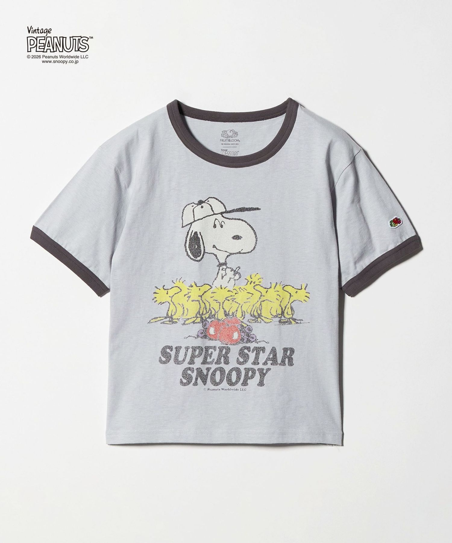 別注】＜FRUIT OF THE LOOM × PEANUTS＞リンガーTシャツ / キッズ 