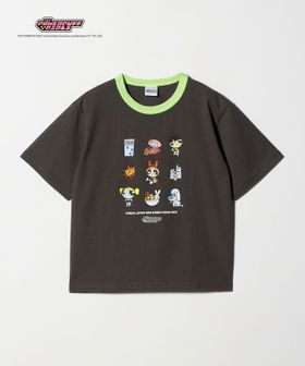 green label relaxing/【別注】＜The Powerpuff Girls＞ リンガー Tシャツ / キッズ 140cmー150cm/Tシャツ / カットソー