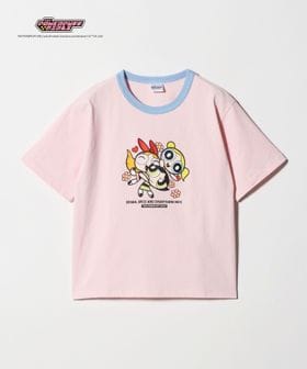 green label relaxing/【別注】＜The Powerpuff Girls＞ リンガー Tシャツ / キッズ 140cmー150cm/Tシャツ / カットソー