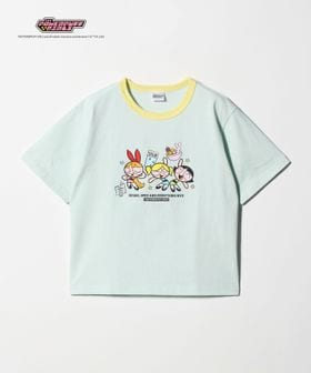 green label relaxing/【別注】＜The Powerpuff Girls＞ リンガー Tシャツ / キッズ 140cmー150cm/Tシャツ / カットソー