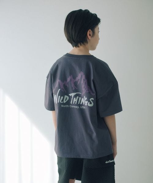 WILD THINGS/【別注】＜WILD THINGS＞ マウンテン ショートスリーブ Tシャツ / キッズ 140cm―160cm/Tシャツ / カットソー