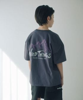 WILD THINGS/【別注】＜WILD THINGS＞ マウンテン ショートスリーブ Tシャツ / キッズ 140cm―160cm/Tシャツ / カットソー