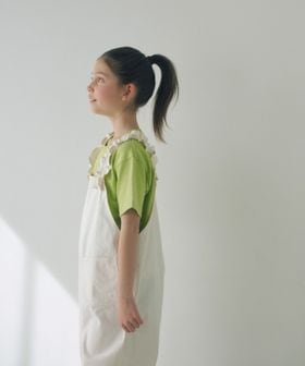 green label relaxing/【WEB限定】サイドギャザー チビ Tシャツ 100cm―160cm/Tシャツ / カットソー