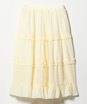 green label relaxing/楊柳フリル ロングスカート / キッズ  140cm―160cm/ミモレ / ロング