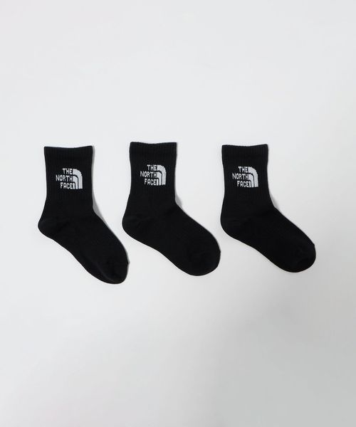 THE NORTH FACE/＜THE NORTH FACE＞ジャガード ロゴ 3P クルーソックス / キッズ  /ソックス / 靴下