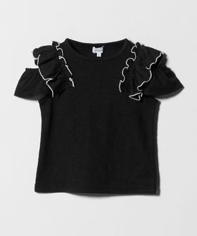 green label relaxing/ショルダースリット フリルTシャツ / キッズ  100cm―130cm/Tシャツ / カットソー