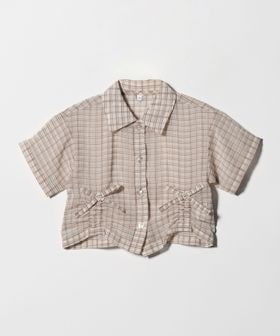 green label relaxing/シースルー チェック シャツ / キッズ  100cm―130cm/シャツ / ブラウス