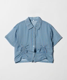 green label relaxing/シースルー チェック シャツ / キッズ  140cm―160cm/シャツ / ブラウス